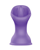 Luv Inc Mouth and Tongue Suction Cup Vibrator Purple - Image 2
