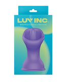 Luv Inc Mouth and Tongue Suction Cup Vibrator Purple - Image 4