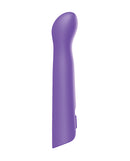 Luv Inc G-Spot Vibrator with Moving Beads Purple showcasing its sleek design for targeted stimulation.