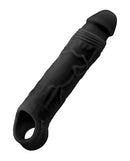 Shaft Model F Sheath Size 1 Black - realistic penis sheath made from FLEXISKIN material for lifelike sensations.