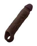 Shaft Model F Flexskin Silicone 7.8 Inch Sheath Mahogany