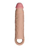 Shaft Model F Flexskin Liquid Silicone 8.8 Inch Sheath Pine, lifelike silicone sheath for intimate moments.
