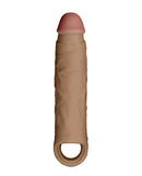 Shaft Model F Flexskin Liquid Silicone 8.8 Inch Sheath Oak realistic penis sheath crafted from 100% liquid silicone.