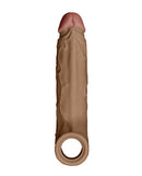 Shaft Model F Flexskin Liquid Silicone 8.8 Inch Sheath Oak showing realistic design and lifelike texture.