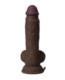 Shaft Flexskin 7.5 Inch Vibrating Dong with Balls Mahogany - Image 4