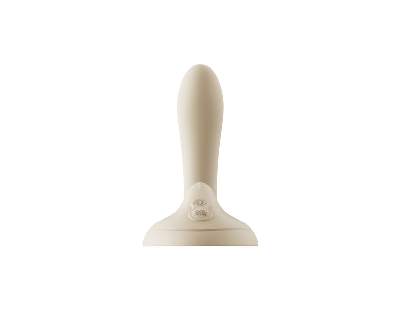 Ivory white ZALO Flora Smart Vibrating Pad for simultaneous clitoral, vaginal, and anal stimulation with eight powerful motors.