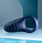 Playboy Pleasure Point Vibrating Penis Ring in body-safe silicone, showcasing a sleek design with a chunky vibrating base for intense pleasure.