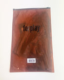 Liquid Metal Mesh Bustier and G-String Set Copper Large packaging by Forplay in a warm copper tone.