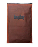Feel Me Lace Bustier Panty and Skirt Set Purple Large packaging from Forplay.