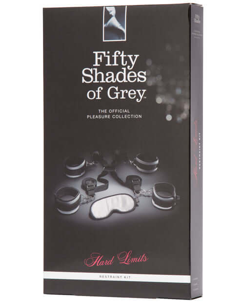 Fifty Shades of Grey Official Pleasure Collection Bed Restraints Kit packaging