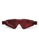 Fifty Shades of Grey Sweet Anticipation Blindfold in red with rose pattern for sensory play and heightened touch.
