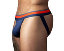 Male Power Soo Cumfy Jock Small Medium Navy in a stylish design showcasing comfort and support.