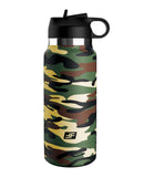PDX Plus Fap Flask in camo design, resembling a travel coffee flask, perfect for discreet use.