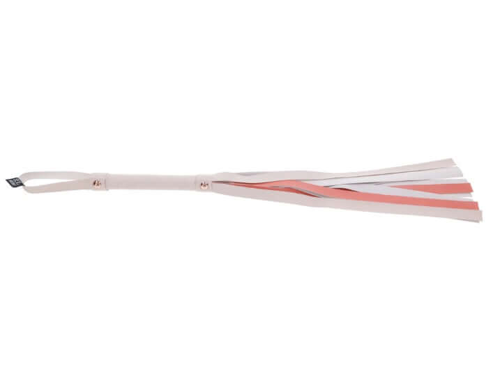 Peaches ‘n CreaMe Flogger by Sex&Mischief in peach-colored faux leather for playful BDSM play