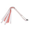 Peaches ‘n CreaMe Flogger by Sex&Mischief in peach-colored faux leather with playful and bright design for BDSM play