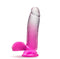 B Yours Sugar Magnolia 7" dildo in fuchsia with realistic design and suction cup base for versatile play.