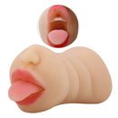 Sarah Mouth Masturbator Sleeve Light realistic design with detailed mouth and tongue for lifelike sensations.