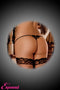 RHINESTONE G-STRING FLORAL BLACK O/S-1