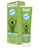 Good Clean Love Restore Moisturizing Vaginal Gel 2 Oz packaging and tube with feminine wellness focus.