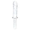 Gläs 11 Inch Girthy Cock Double Ended Dildo with Textured Glass and Handle for Internal Massage