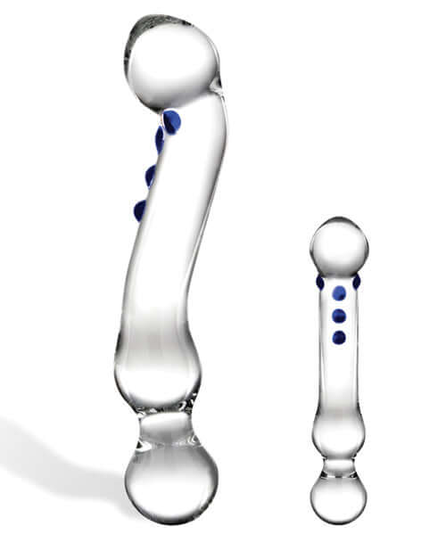 GLAS 6 CURVED G-SPOT GLASS DILDO "-1