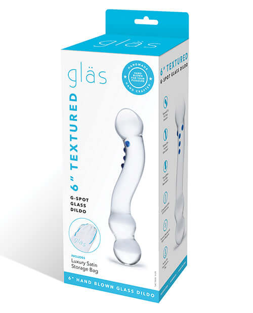 GLAS 6 CURVED G-SPOT GLASS DILDO "-0