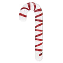 Glas Candy Cane 7.5 Inch Glass Dildo showcasing festive design with red and white swirling stripes