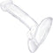 Gläs 7.5 Inch Rideable Standing Glass Cock with Stability Base and Realistic Veiny Shaft