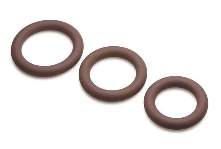 Jock Discrete Silicone Cock Ring Set – Dark