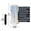 MSTR B8 Vibrating Stroker Pack Hand Cuff 5 Piece Set with waterproof bullet and textured sleeve features.