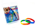 Gaysentials Pride Gear Bracelet Silicone Wristbands in vibrant colors, perfect for Pride celebrations and everyday wear.