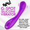 Purple G-Spot Silicone Vibrator - Ultimate Targeted Pleasure with ribbed head for enhanced internal stimulation and satisfaction.
