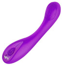 Purple G-Spot Silicone Vibrator with ribbed head for ultimate targeted pleasure and intense internal stimulation.