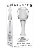 Gender X The Baller Glass Butt Plug Clear