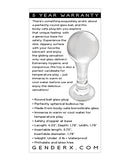 Gender X The Baller Glass Butt Plug Clear - Image 2