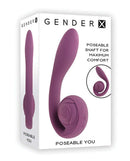 Gender X Poseable You Snail Vibrator Purple packaging with description and design features.