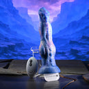 Gender X Wildest Dreams Vibrating Dildo with Remote Control in a galaxy-inspired design.