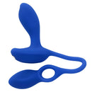 Gender X Back for More Wearable Prostate Vibrator with Remote Blue on a white background.