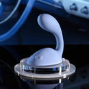 Gender X Shifting Gears Rechargeable Grind Pad Vibrator Blue on a smooth display surface with a stylish background.