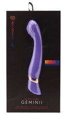 Nu Sensuelle Geminii XLR8 Ultra Violet Rechargeable G-Spot Vibrator with Turbo Boost technology.