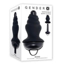 Gender X Echo Vibrator with Removable Silicone Sleeve on packaging, featuring a powerful vibrating shaft and 10 speeds.