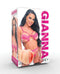 Gianna Grey Pussy Stroker packaging with model in pink lingerie