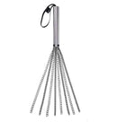 Edge Chain Flogger Silver with a metal handle and multiple chain falls for impact play.