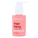 Coochy Sweet Nectar Shave Cream 3.4 oz Pear Berry in a moisturizing bottle for a smooth, rash-free shave.