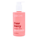 Coochy Shave Cream Pear Berry 8 Oz moisturizing and soothing shave cream with fruity scent.