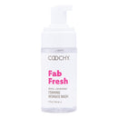 Coochy Fab Fresh Intimate Foaming Cleanser Peony 4 Oz bottle, gentle intimate wash for delicate skin.