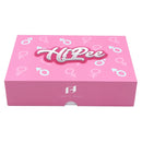 Tracy's Dog Hi Pee Remote Control Vibrator packaging box in pink with female symbols and playful design.