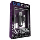 Bathmate Vibe Bullet Vibrator Chrome packaging with USB charger, sleek design, and 10 vibration patterns.