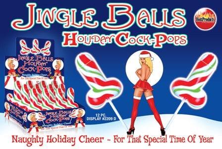 JINGLE BALLS HOLIDAY COCK POPS 12PC DISPLAY-0