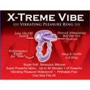 X-Treme Vibe Fork Tongue Purple vibrating pleasure ring features silicone design and performance knobs for enhanced stimulation.